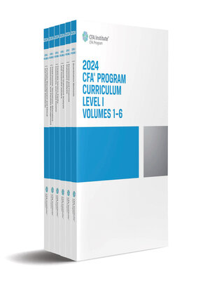 2024 CFA Program Curriculum Level I Box Set - ebook